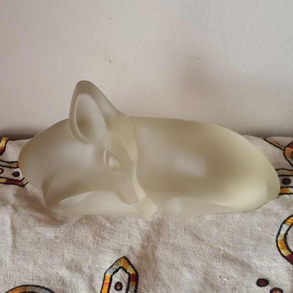 Leerdam Glass Other - Vtg. Lucienne Bloch for Leerdam Satin Glass Deer
